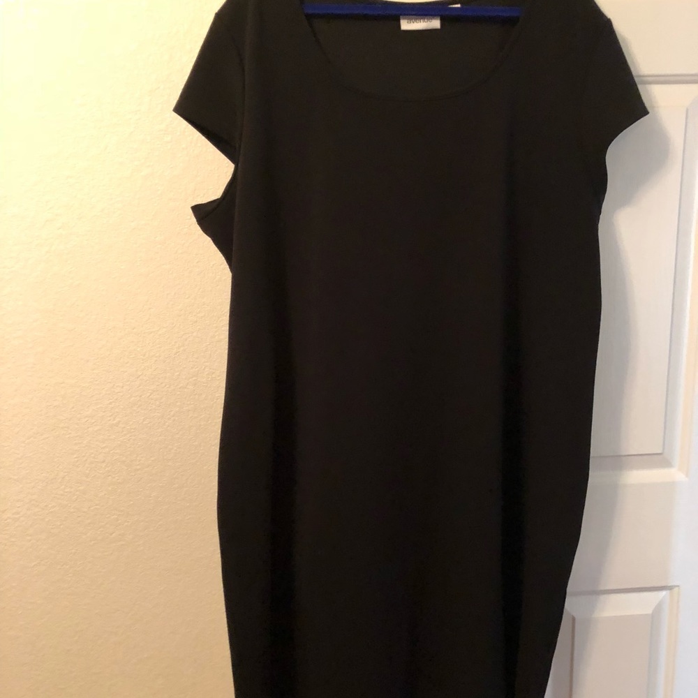 Avenue black crepe dress
